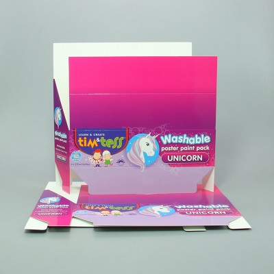 Custom Printed 350g White Cardboard Color Printing Paper Box With Gloss Film