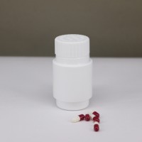 Small Size White Cylindrical Plastic Pill Bottle 20ml