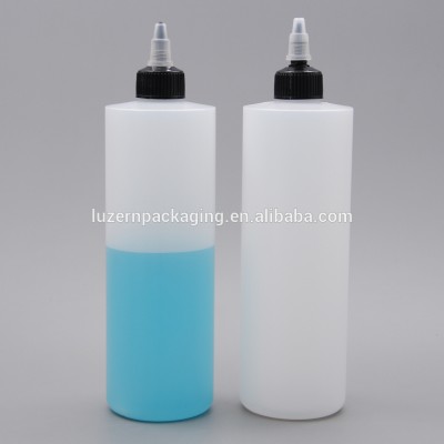 500ml PE Empty Nozzle Twist Cap Plastic Ink Bottle