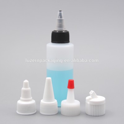 Long Twist Cap LDPE Custom 2oz Plastic Squeeze Bottle