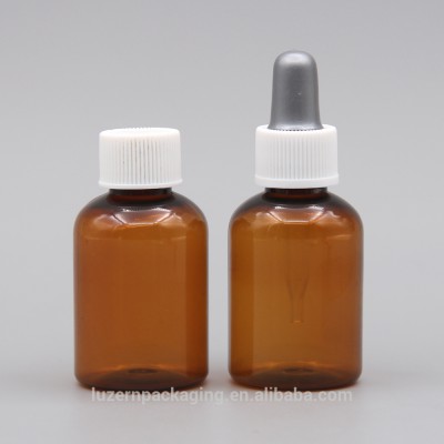 30ml PET Brown Small Doses Dropper Bottles, Cod liver oil special bottle in infants