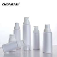 white round plastic toner pump lotion bottle for skin care product